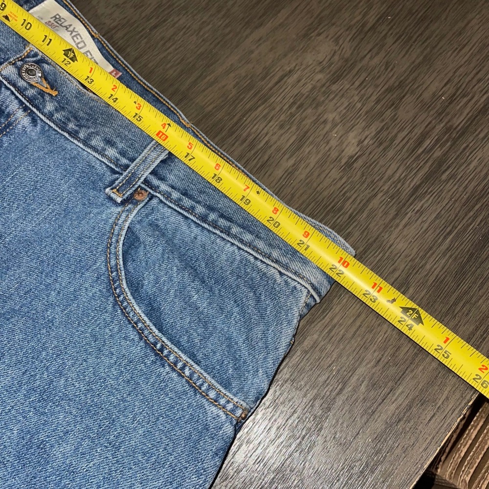Levi's Mens 44x34 Blue 550 Relaxed Fit Tapered Leg Denim Jeans - Picture 4 of 7